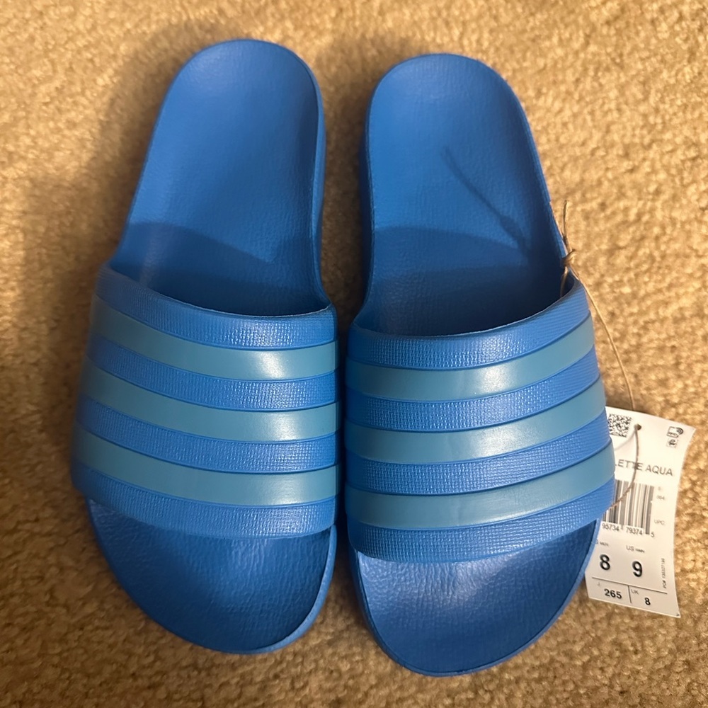Adidas Adilette Aqua slides men's 8 women's 9